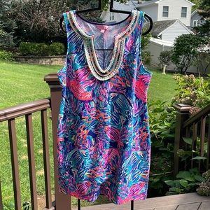 Lilly Pulitzer. New without tags. Never worn. Multi color straight dress.
